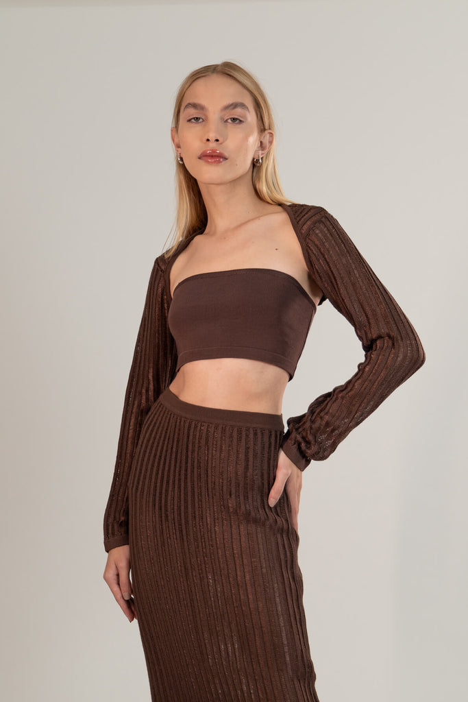 Top Faixa De Tricot Coffee - Shop Youse