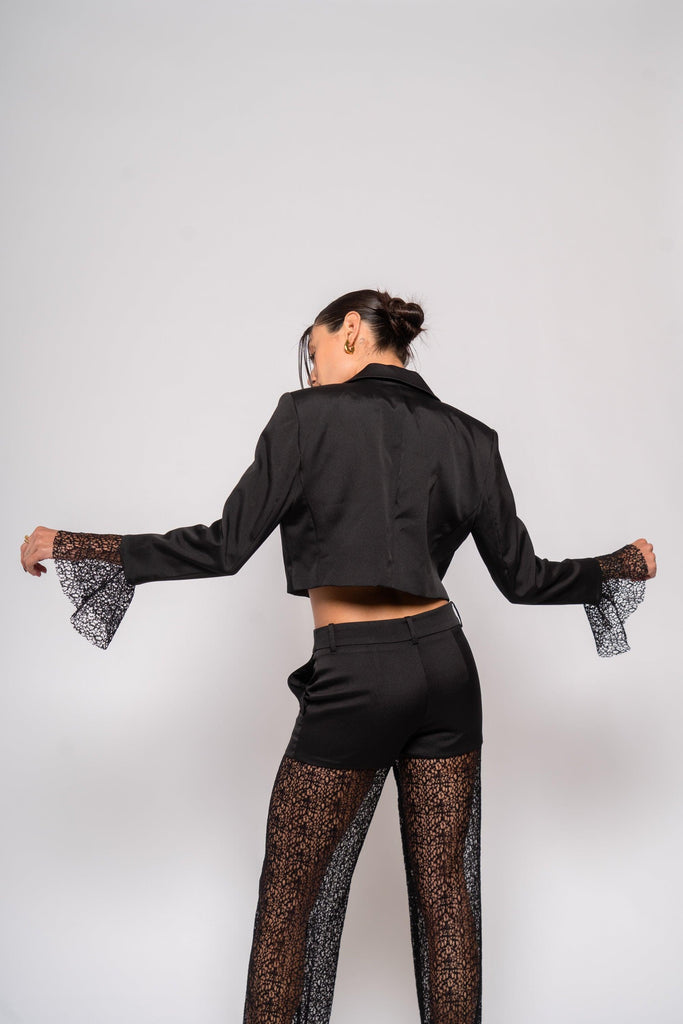 Blazer Youse Renda Avril Preto - Shop Youse